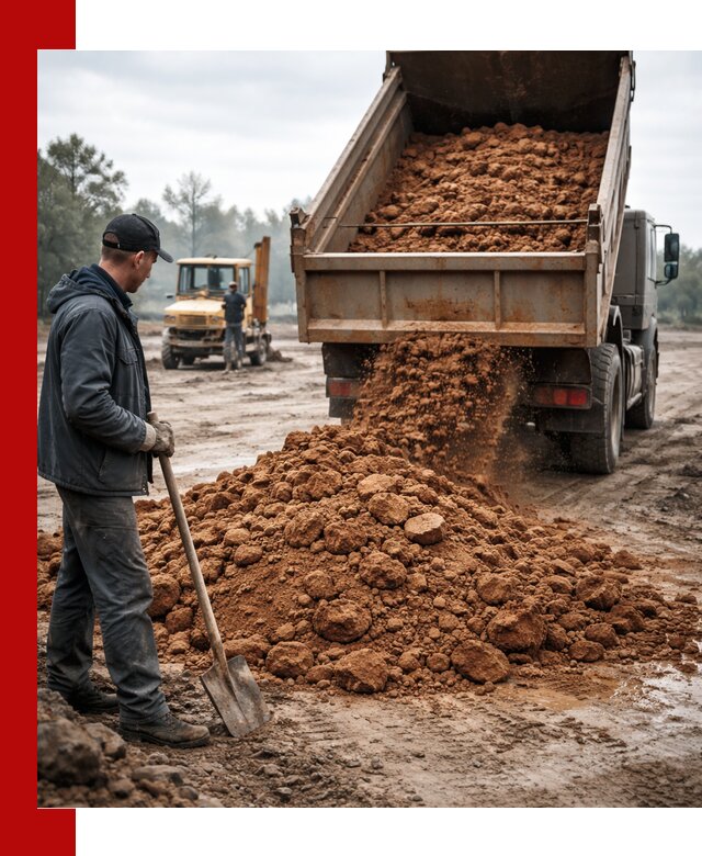 Глина для засыпки в Моршанске с доставкой самосвалами