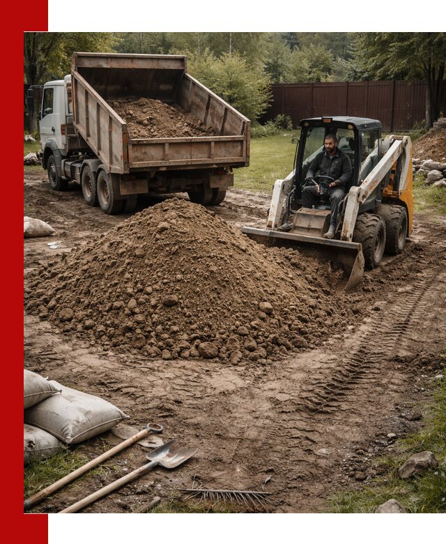 Суглинок для планировки участков в Моршанске с доставкой и выгрузкой