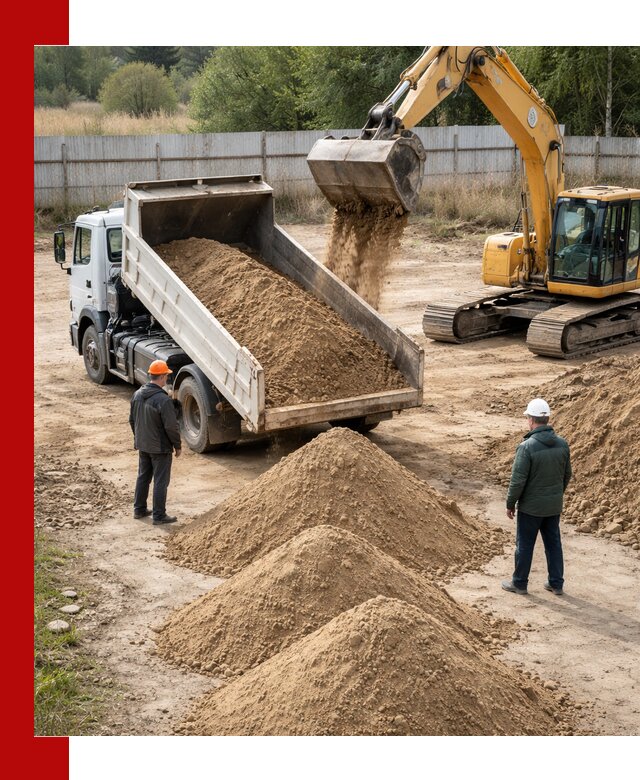 Доставка супеси вагонными и автопартиями в Моршанске