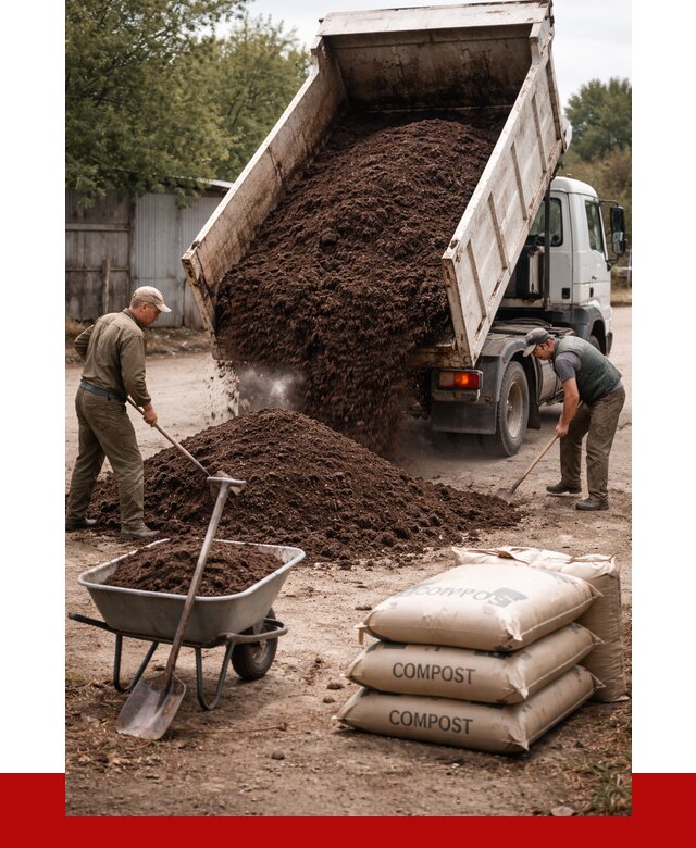 Купить компост в Моршанске от 4362 р. за куб с доставкой | ПРОНЕРУДМрш