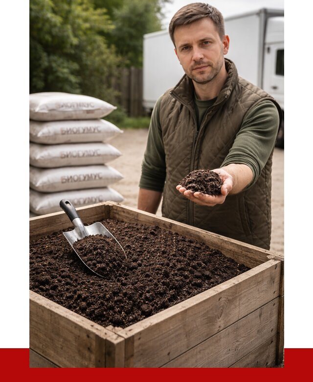 Купить биогумус в Моршанске с доставкой от 8827 р. за куб | ПРОНЕРУДМрш