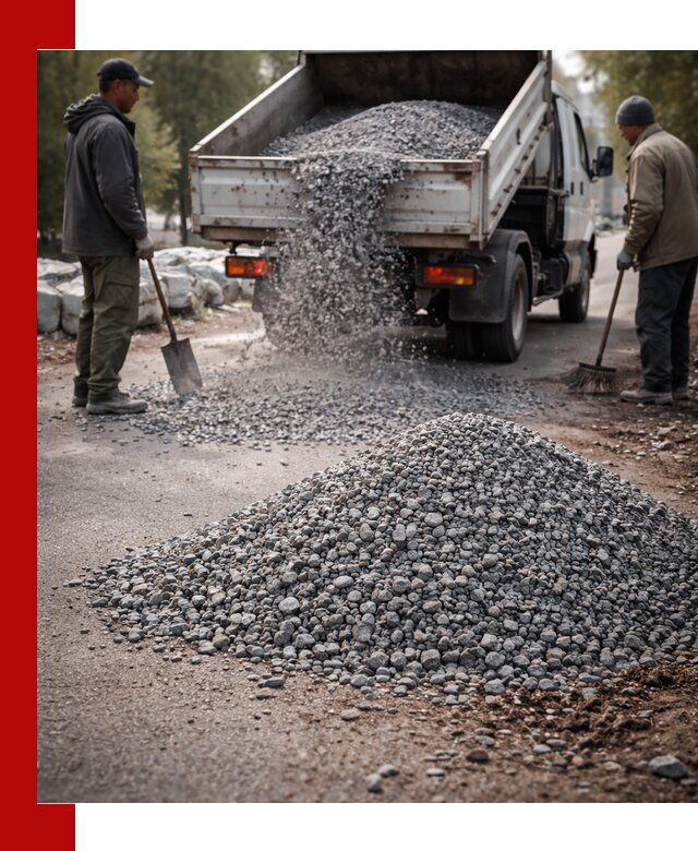 Гранитная крошка для посыпки дорог и тротуаров в Моршанске