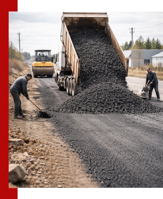 Асфальтовая крошка для дорог в Моршанске — поставка и доставка