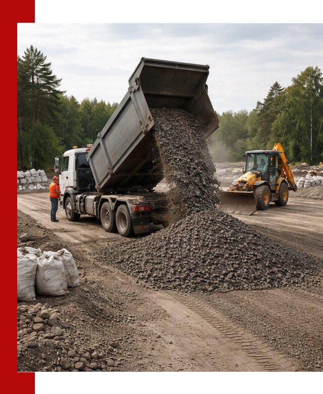 Доставка дробленого асфальта в Моршанске для дорожных работ