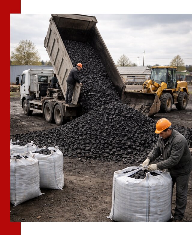 Доставка каменного угля в Моршанске оптом и в розницу