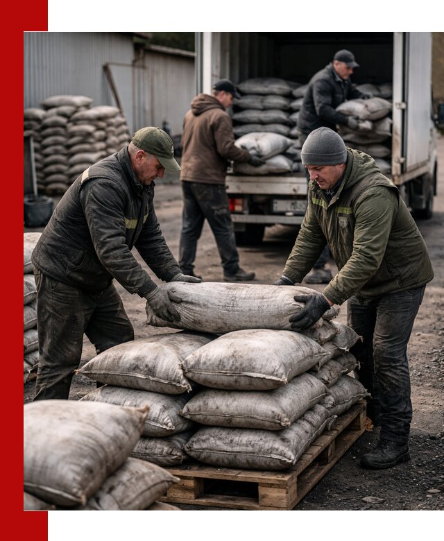 Доставка угля в мешках по выгодным ценам в Моршанске