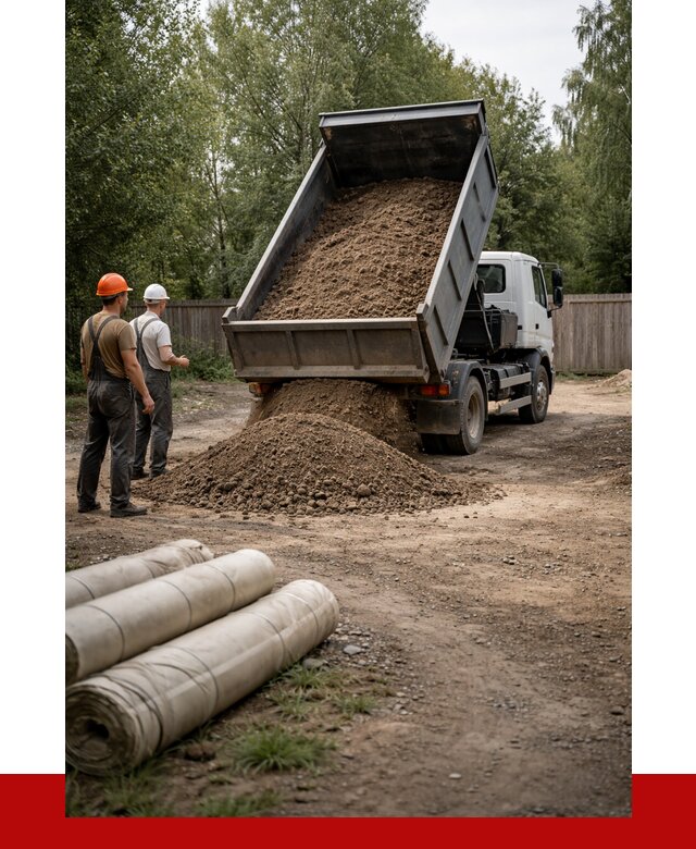 Доставка сыпучих материалов самосвалом в Моршанск от 4362 р. | ПРОНЕРУДМрш
