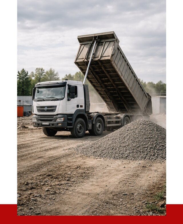 Доставка самосвалом 40 кубов в Моршанске от 9347 р. | ПРОНЕРУДМрш