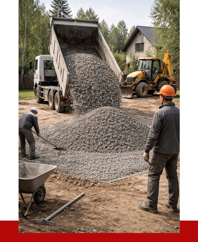 Отсыпка участка щебнем в Моршанске от 6750 р. ПРОНЕРУДМрш