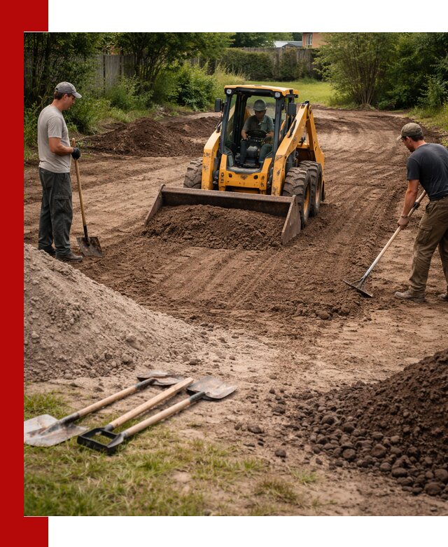 Планировка участка грунтом с вывозом и доставкой в Моршанске
