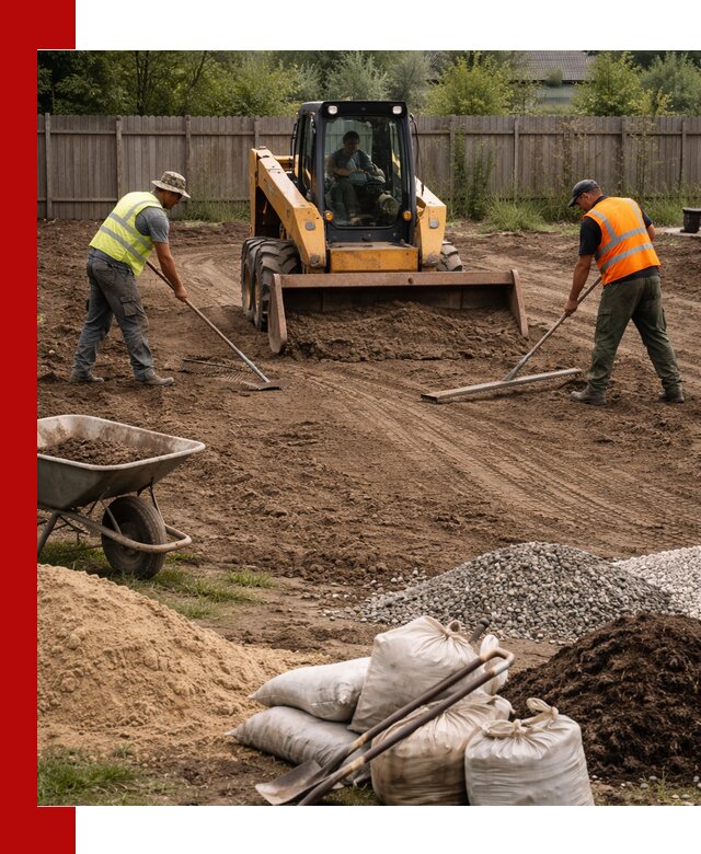 Выравнивание участка под строительство и благоустройство в Моршанске