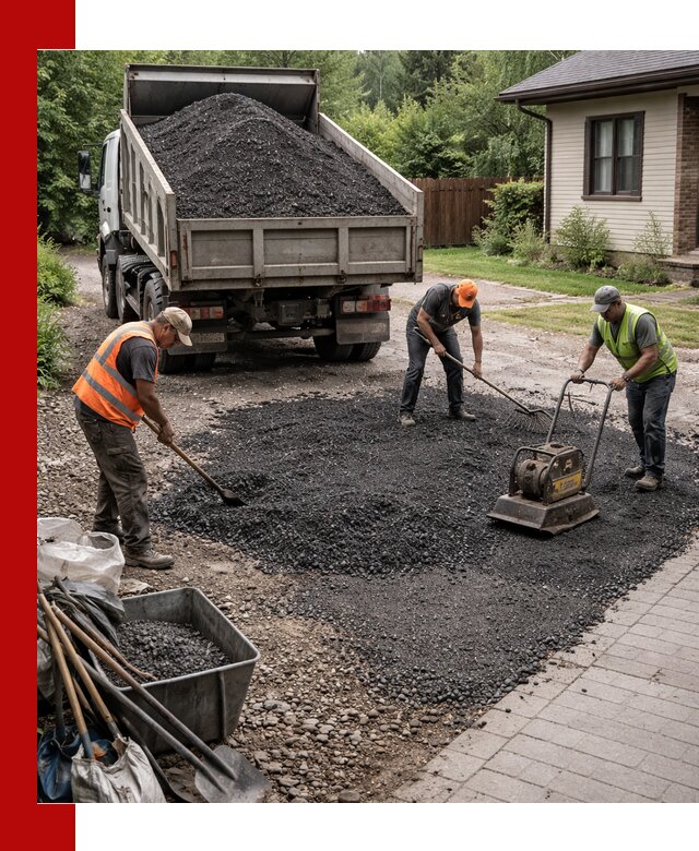 Асфальтовая крошка для двора с доставкой в Моршанске